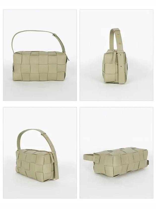 Brick Cassette Intrecciato Shoulder Bag Travertine - BOTTEGA VENETA - BALAAN 3