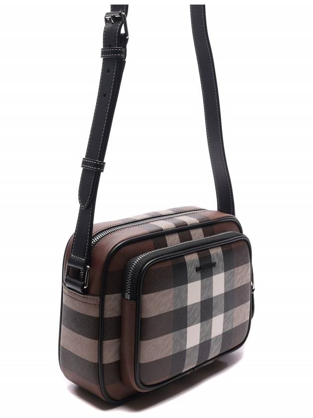 Men's Check Logo Messenger Cross Bag Brown - BURBERRY - BALAAN 4