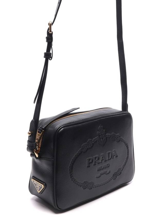 Grace Leather Cross Bag Black - PRADA - BALAAN 4