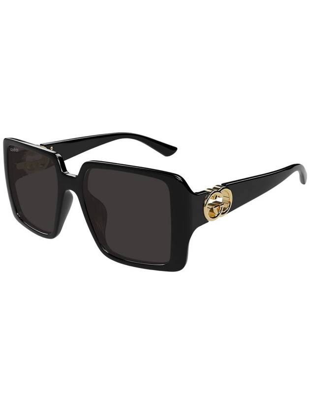 Eyewear Side Logo Square Frame Sunglasses Black - GUCCI - BALAAN 2