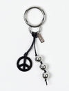 MINI PEACE FREEDOM KEYRING BLACK - USITE - BALAAN 2