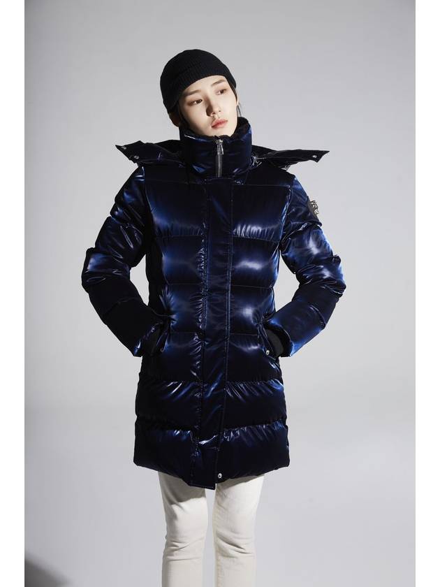 Women's Penguin Navy Long Coat WPW008N21 - WOODPECKER - BALAAN 6