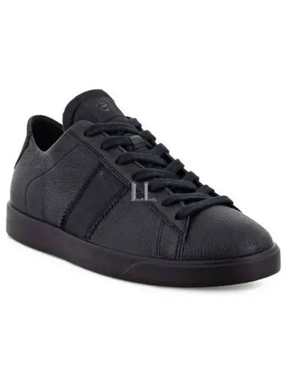 Street Lite Gore-Tex Leather Low Top Sneakers Black - ECCO - BALAAN 2