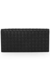 Intrecciato Continental Long Wallet Black - BOTTEGA VENETA - BALAAN 5