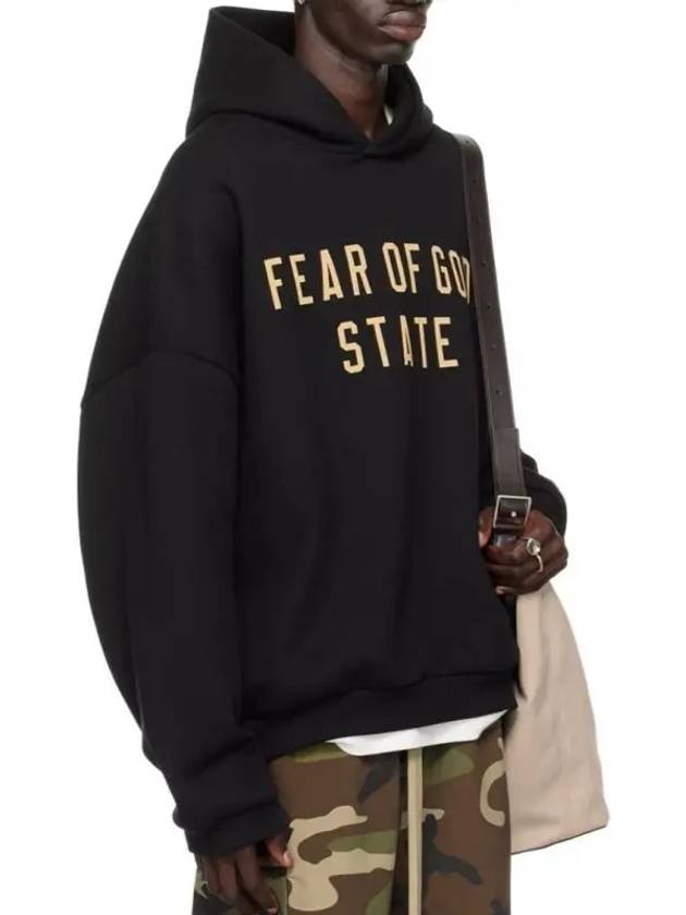 Fleece Hoodie Black - FEAR OF GOD ESSENTIALS - BALAAN 5