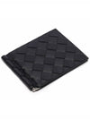 Intrecciato Bill Clip Card Wallet Black - BOTTEGA VENETA - BALAAN 6