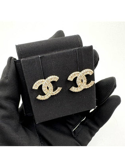 Metal Earrings Diamantes & Gold Crystal - CHANEL - BALAAN 2