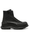 Tread Slick Moto Ankle Boots Black - ALEXANDER MCQUEEN - BALAAN 2