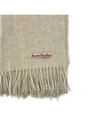 Wool Fringe Scarf Oatmeal Melange - ACNE STUDIOS - BALAAN 3