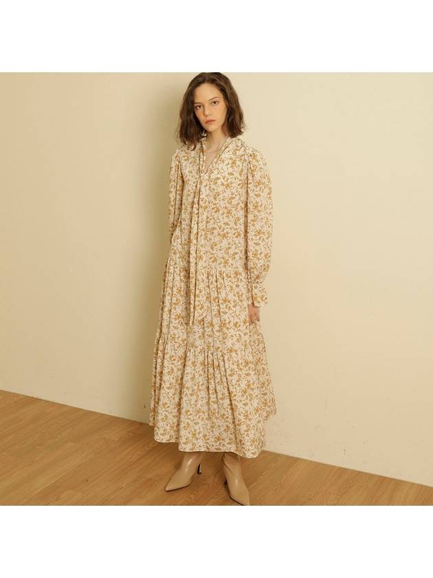 Women's Wind Be Long Dress Beige - TINA BLOSSOM - BALAAN 1