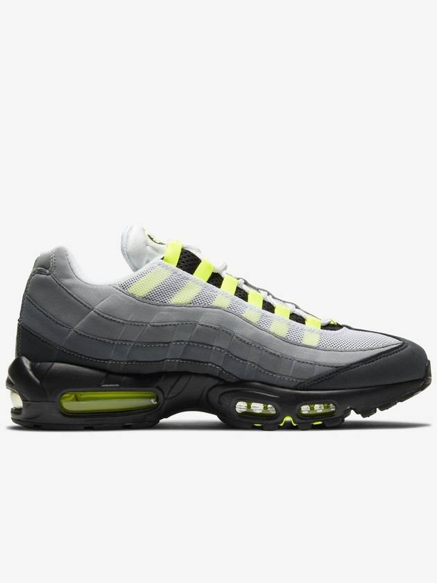 Air Max 95 OG Bolt Low Top Sneakers Neon Yellow Black - NIKE - BALAAN 5