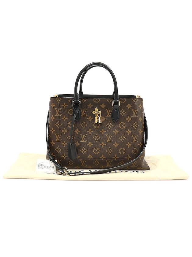 M43550 Monogram Canvas Black Flower Tote 2WAY - LOUIS VUITTON - BALAAN 2