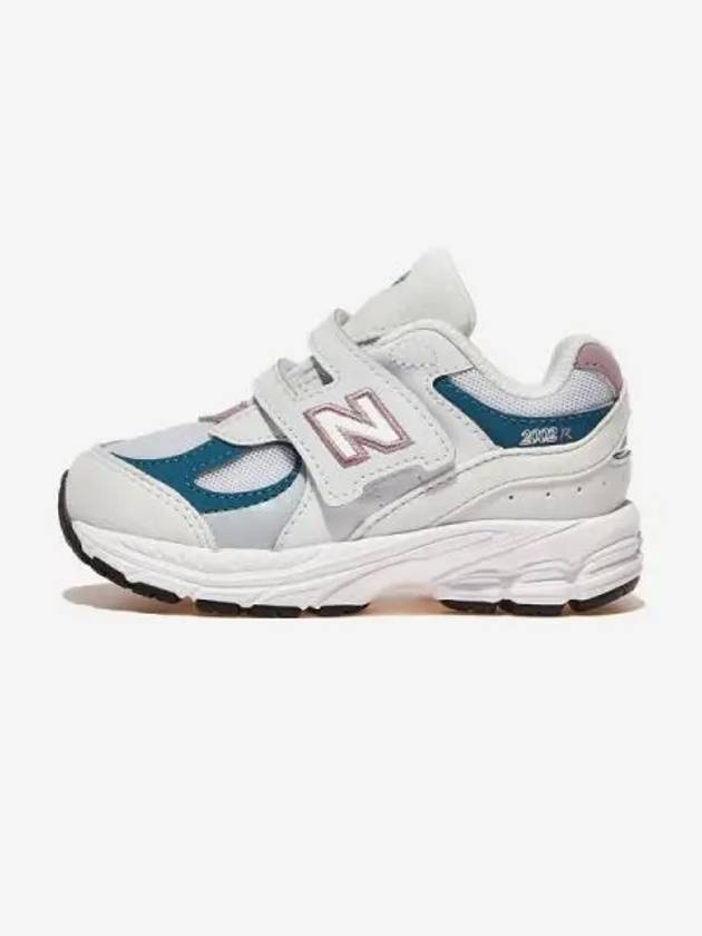 Kids 2002 Hook And Loop Low Top Sneakers Grey - NEW BALANCE - BALAAN 2