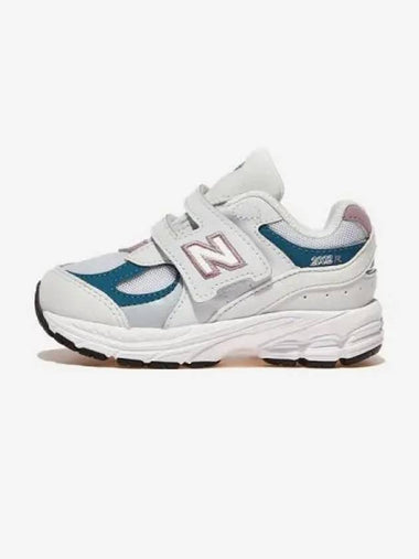 Kids 2002 Hook And Loop Low Top Sneakers Grey - NEW BALANCE - BALAAN 1