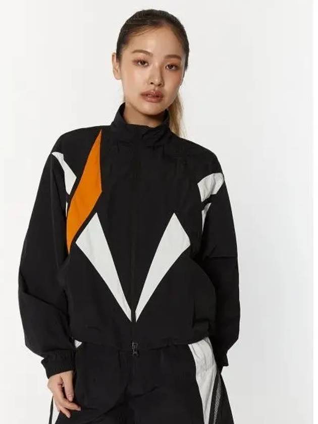 Vector Flash Crop Windbreaker Women Black - REEBOK - BALAAN 1