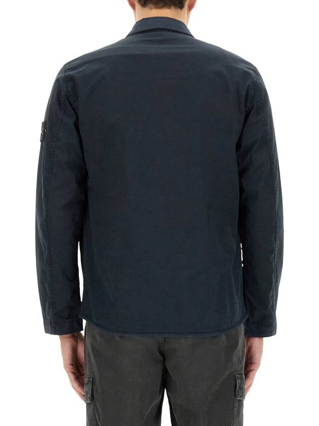 Stone Island Twill Shirt - STONE ISLAND - BALAAN 3