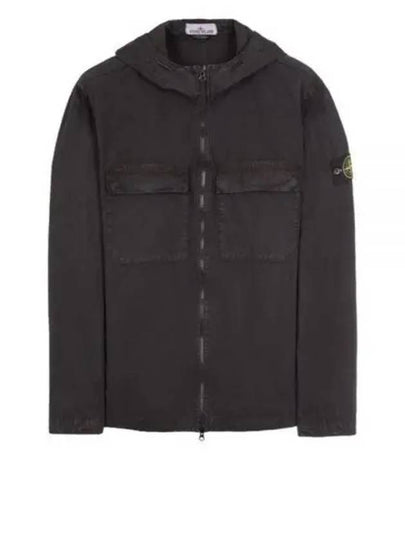 Wappen Old Effect Hooded Jacket Black - STONE ISLAND - BALAAN 2