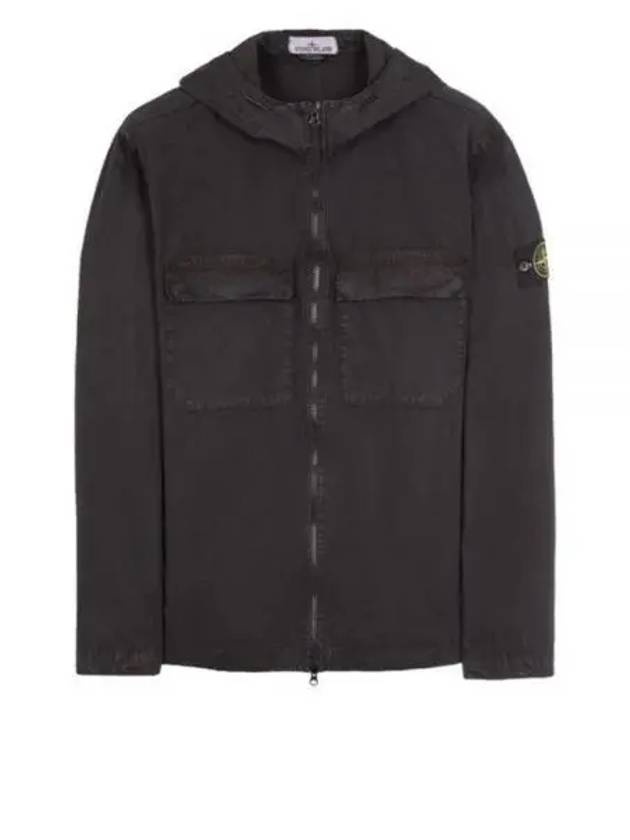 Wappen Old Effect Hooded Jacket Black - STONE ISLAND - BALAAN 2