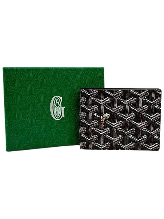 Victoire Wallet In Canvas And Calfskin Black - GOYARD - BALAAN 2