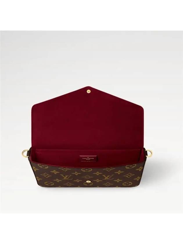 Felicie Pochette Monogram Shoulder Bag Fuchsia Brown - LOUIS VUITTON - BALAAN 4