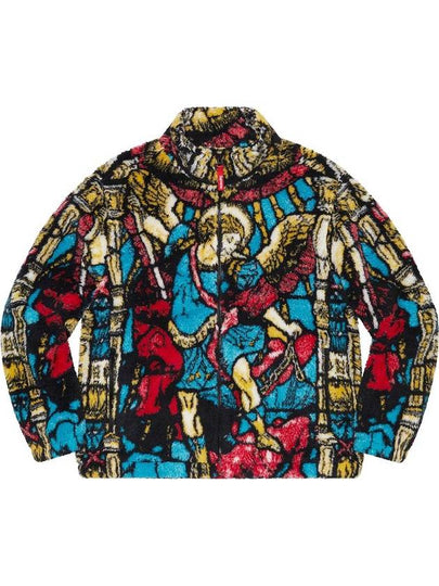 Saint Michael Fleece Jacket White - SUPREME - BALAAN 2