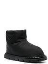 Triangle Logo Winter Boots Black - PRADA - BALAAN 3