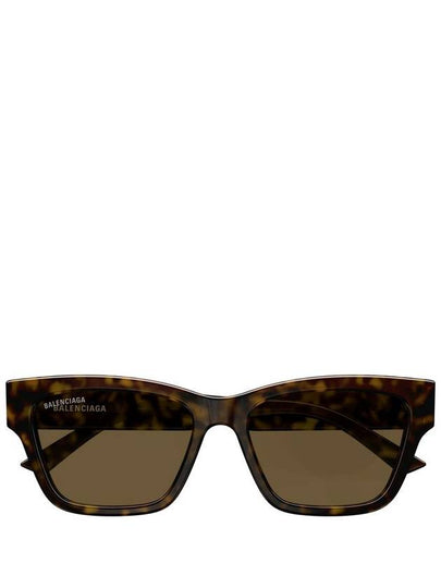 Acetate Rectangle Sunglasses Havana - BALENCIAGA - BALAAN 2