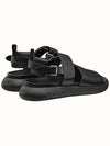 Archipel Velcro Sandals Black - HERMES - BALAAN 5