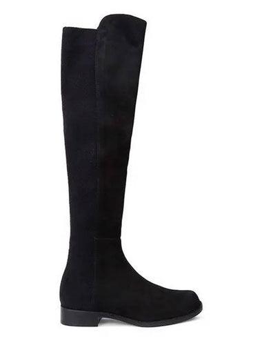 Black 5050 Suede Long Boots SSE BLK 270144 1107033 - STUART WEITZMAN - BALAAN 1