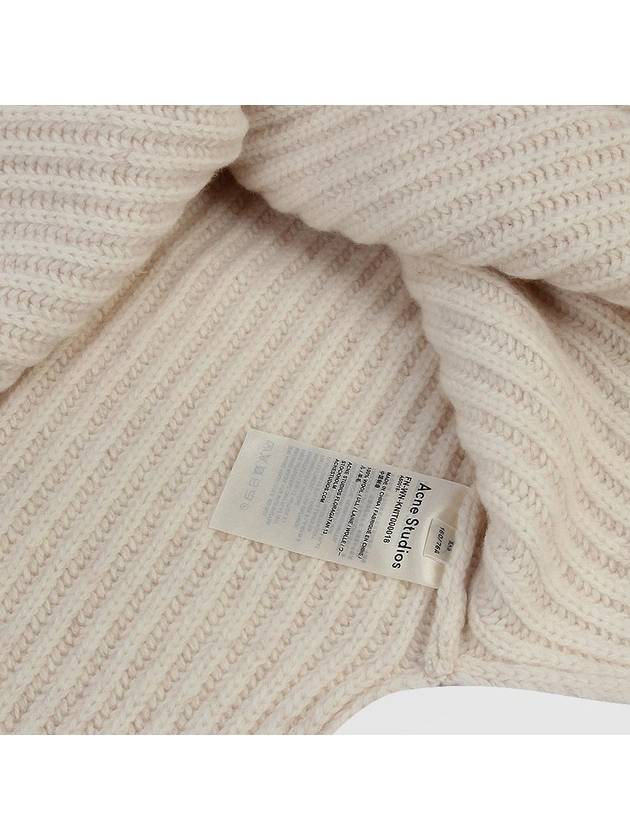 Oversized Fit Wool Turtleneck Off-White - ACNE STUDIOS - BALAAN 9