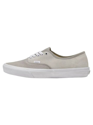 Authentic Canvas Suede Low Top Sneakers Block Grey - VANS - BALAAN 1