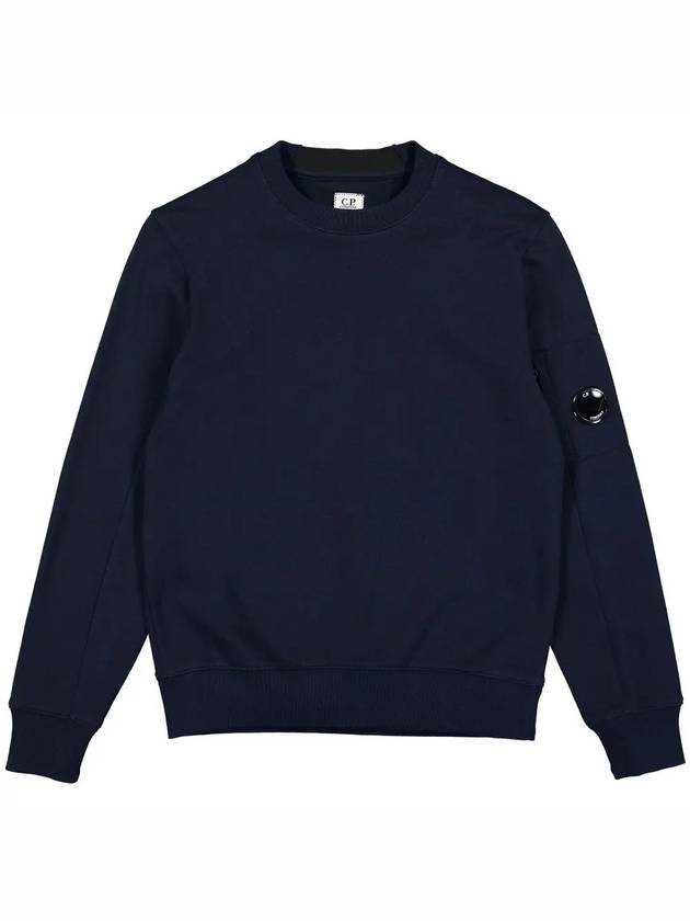 Men's Lens Wappen Diagonal Sweatshirt Navy - CP COMPANY - BALAAN 3