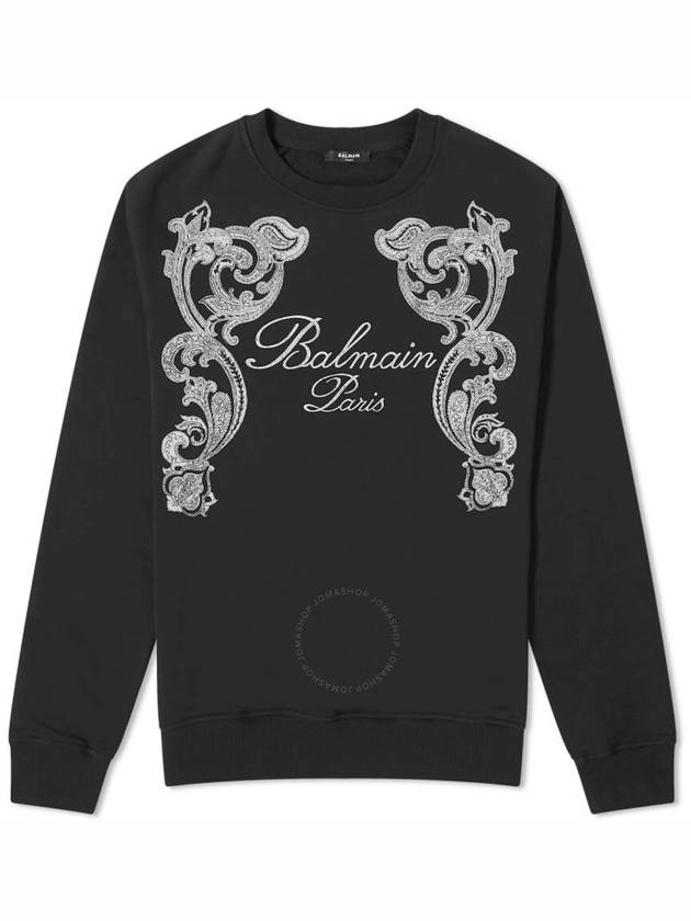 Balmain Signature Paisley Print Sweatshirt, Size X-Small - BALMAIN - BALAAN 1