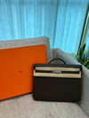 W engraved Kelly Depeche 36 Briefcase Ecore - HERMES - BALAAN 3