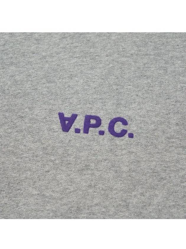 Evy Small Logo Crew Neck Sweatshirt Heather Light Grey - A.P.C. - BALAAN 4