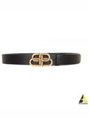 BB Logo Leather Belt Black - BALENCIAGA - BALAAN 2