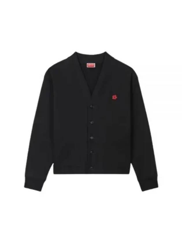 Boke Flower Embroidery Cardigan Black - KENZO - BALAAN 2