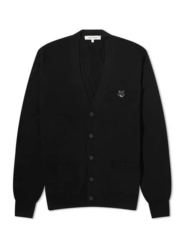 Bold Fox Head Patch Regular Cardigan Black - MAISON KITSUNE - BALAAN 3