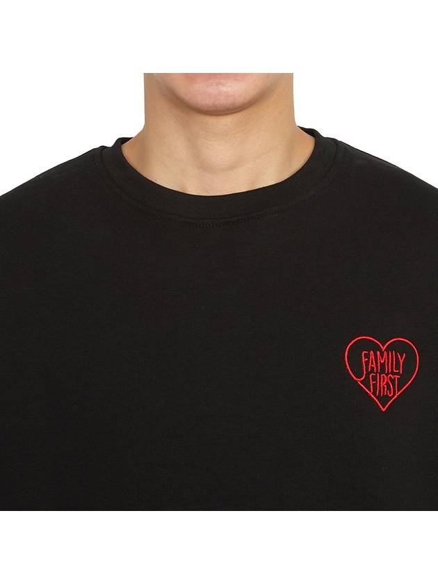 Heart Sweatshirt Black - FAMILY FIRST - BALAAN 7