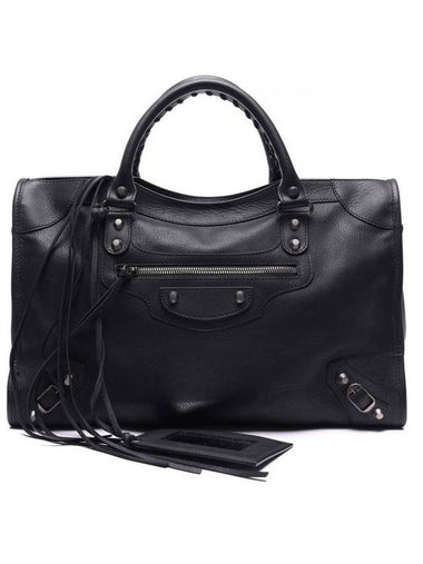 Women's Classic Motor City Tote Bag Black - BALENCIAGA - BALAAN 1