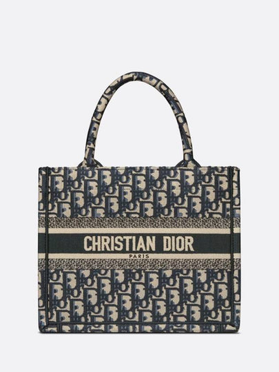 Oblique Small Book Tote Bag Blue - DIOR - BALAAN 2