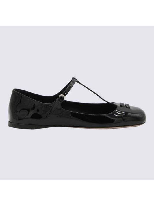 Patent Leather Ballerinas Black - MIU MIU - BALAAN 1