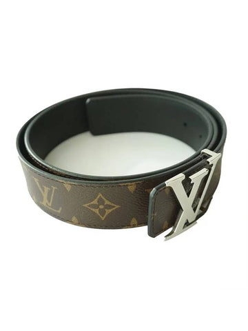 LV Initial Reversible Monogram Belt M9821V Monogram Black/Silver Plate/85 - LOUIS VUITTON - BALAAN 1