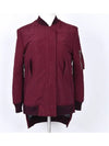 Burgundy Shining Bomber Jacket - GOLDEN GOOSE - BALAAN 4