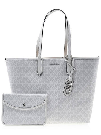 Eliza Logo Print Large Tote Bag White - MICHAEL KORS - BALAAN 2