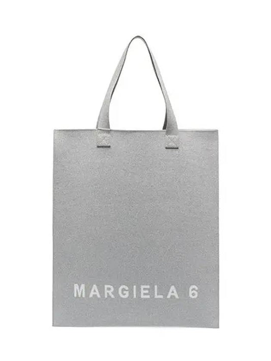 Logo Printed Tote Bag Grey - MAISON MARGIELA - BALAAN 2