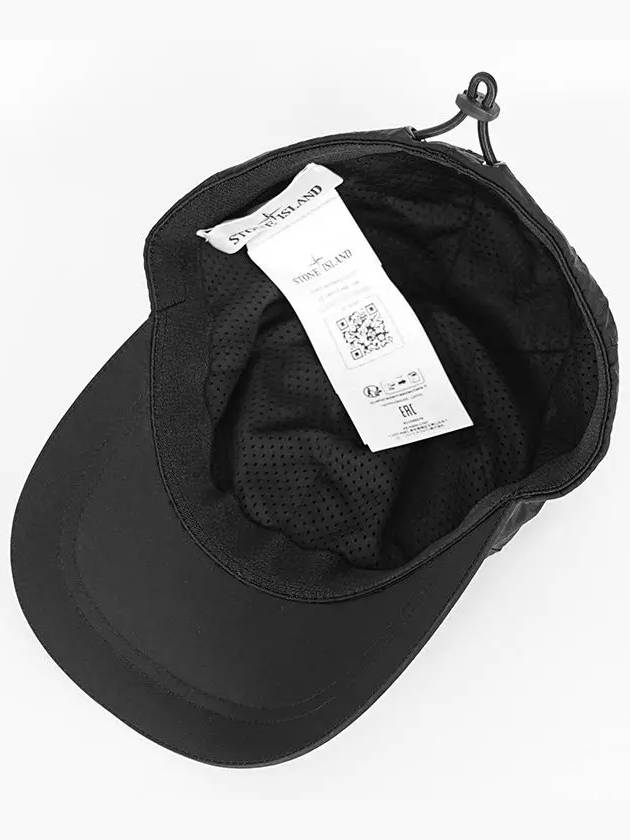 Nylon Logo Ball Cap Black - STONE ISLAND - BALAAN 5