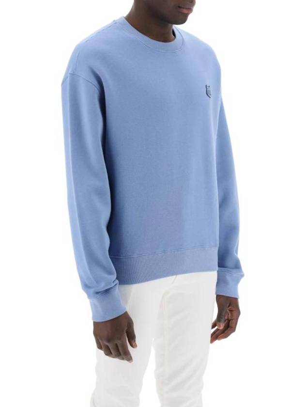 Bold Fox Head Cotton Sweatshirt Blue - MAISON KITSUNE - BALAAN 3