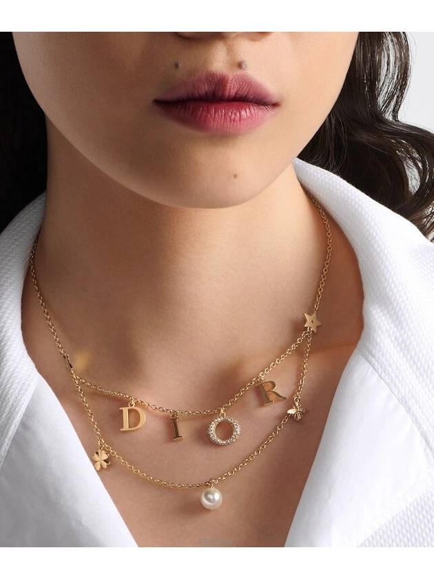 Revolution Double Chain Necklace Gold - DIOR - BALAAN 5