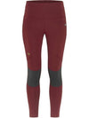 Women's Abisko Trekking Tights Pro Pomegranate Red - FJALL RAVEN - BALAAN 2